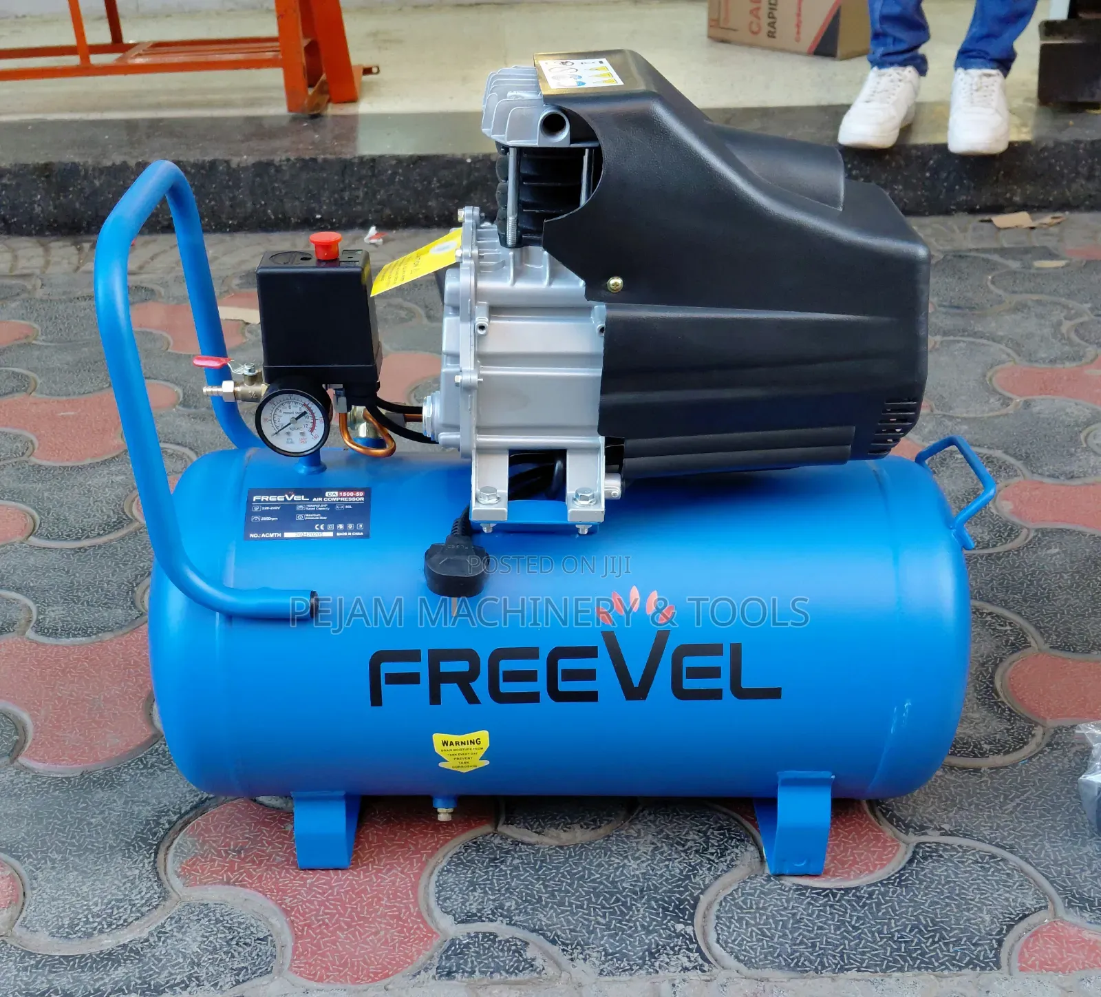 Freevel 50L Direct Electric Compressor With 2hp Aluminium Head