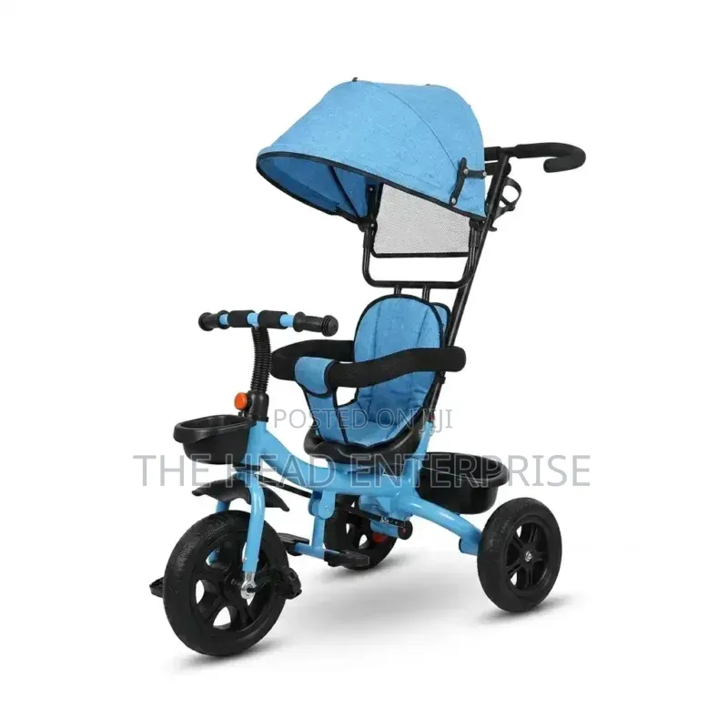 Blue Toddler Tricycle With Canopy