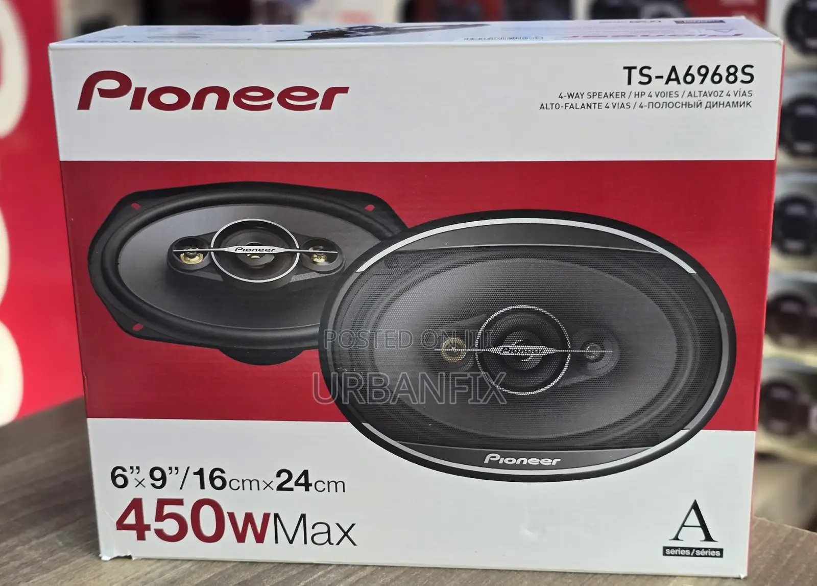 Pioneer 450watts 6 by 9 Oval Midrange Speakers- A Pair
