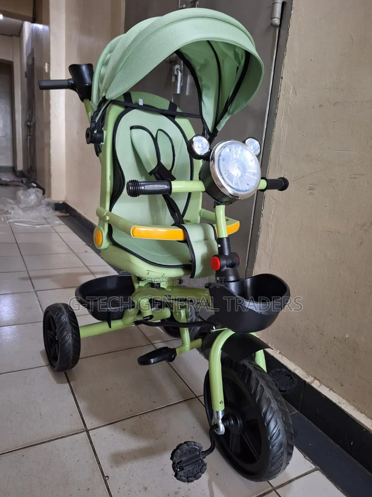 *Multi-Function Children's Tricycle Stroller With a Swivel Seat/Canopy