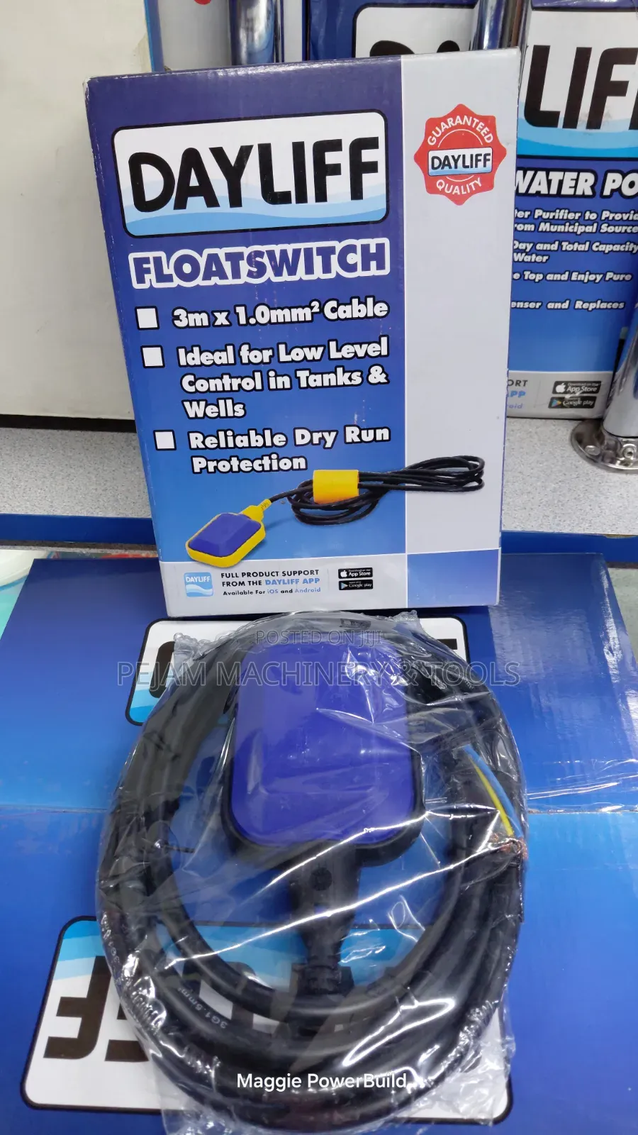 Dayliff Floatswitch With a 3m X 1.0mm2 Cable Is an Automatic Switch