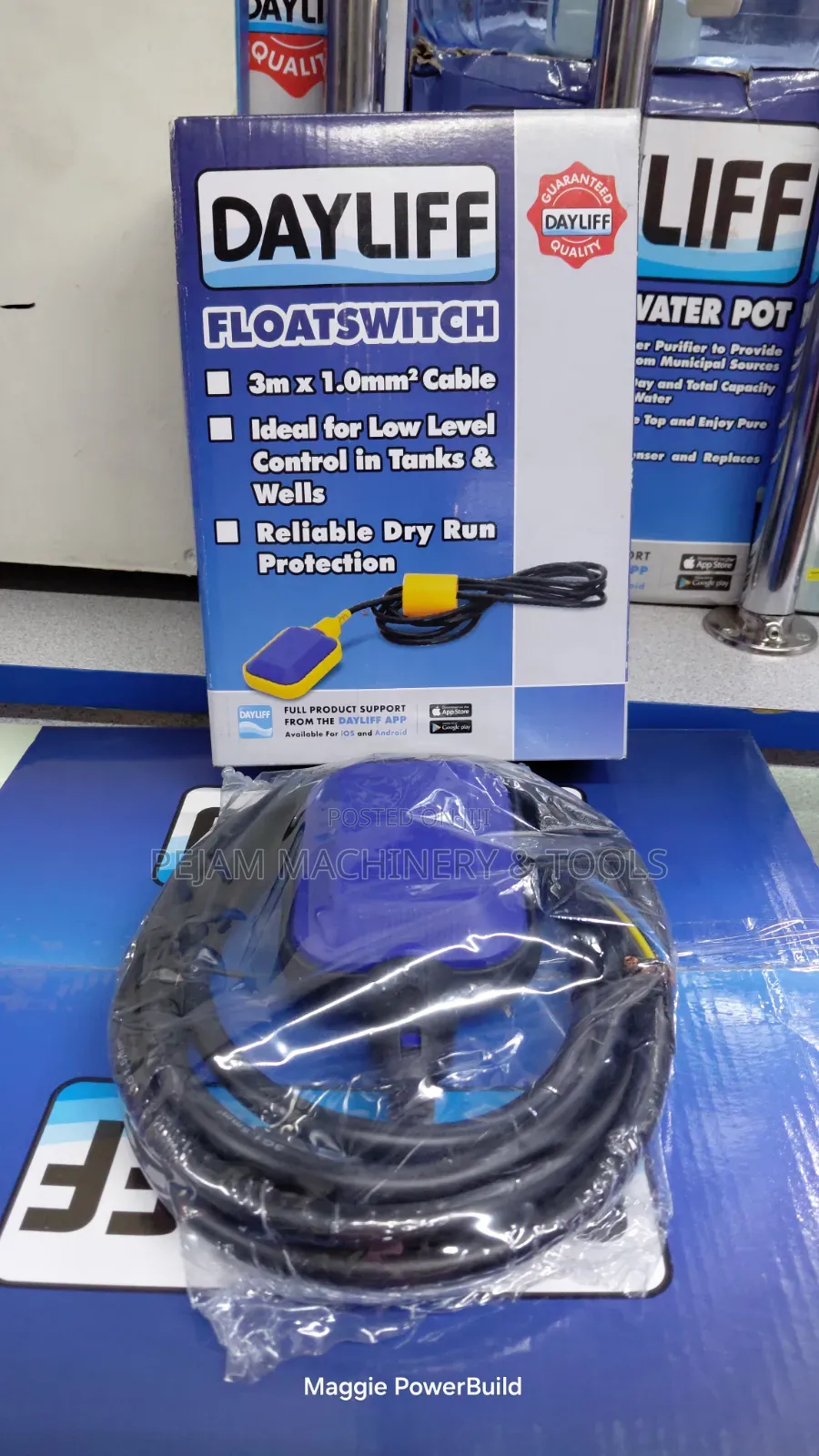 Dayliff Floatswitch With a 3m X 1.0mm2 Cable Is an Automatic Switch