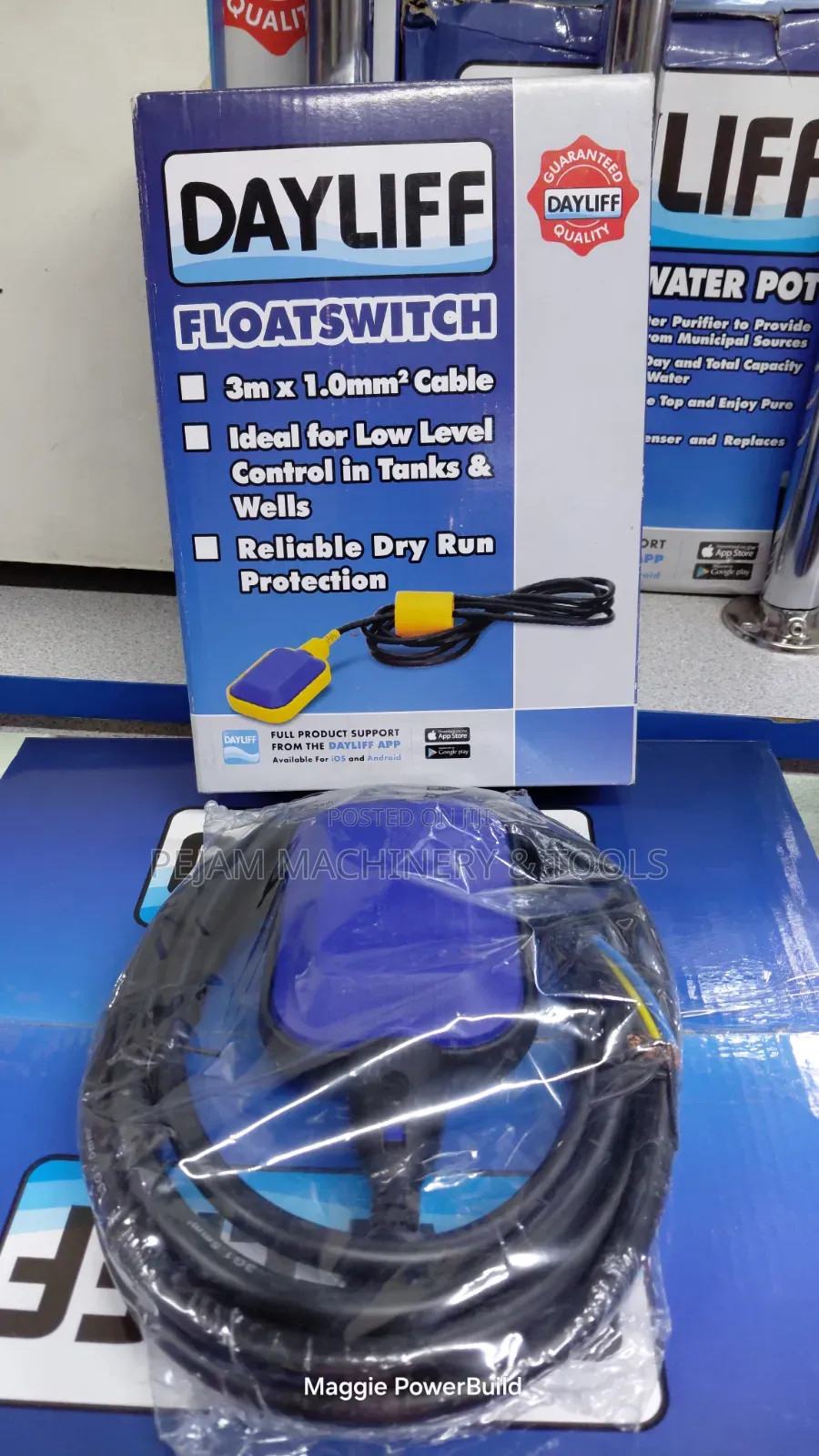 Dayliff Floatswitch With a 3m X 1.0mm2 Cable Is an Automatic Switch
