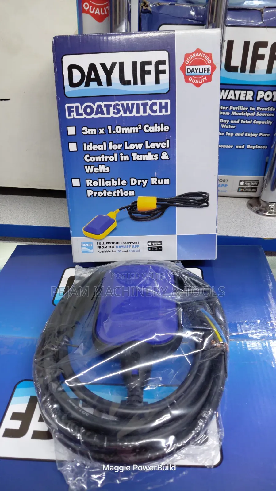 Dayliff Floatswitch With a 3m X 1.0mm2 Cable Is an Automatic Switch