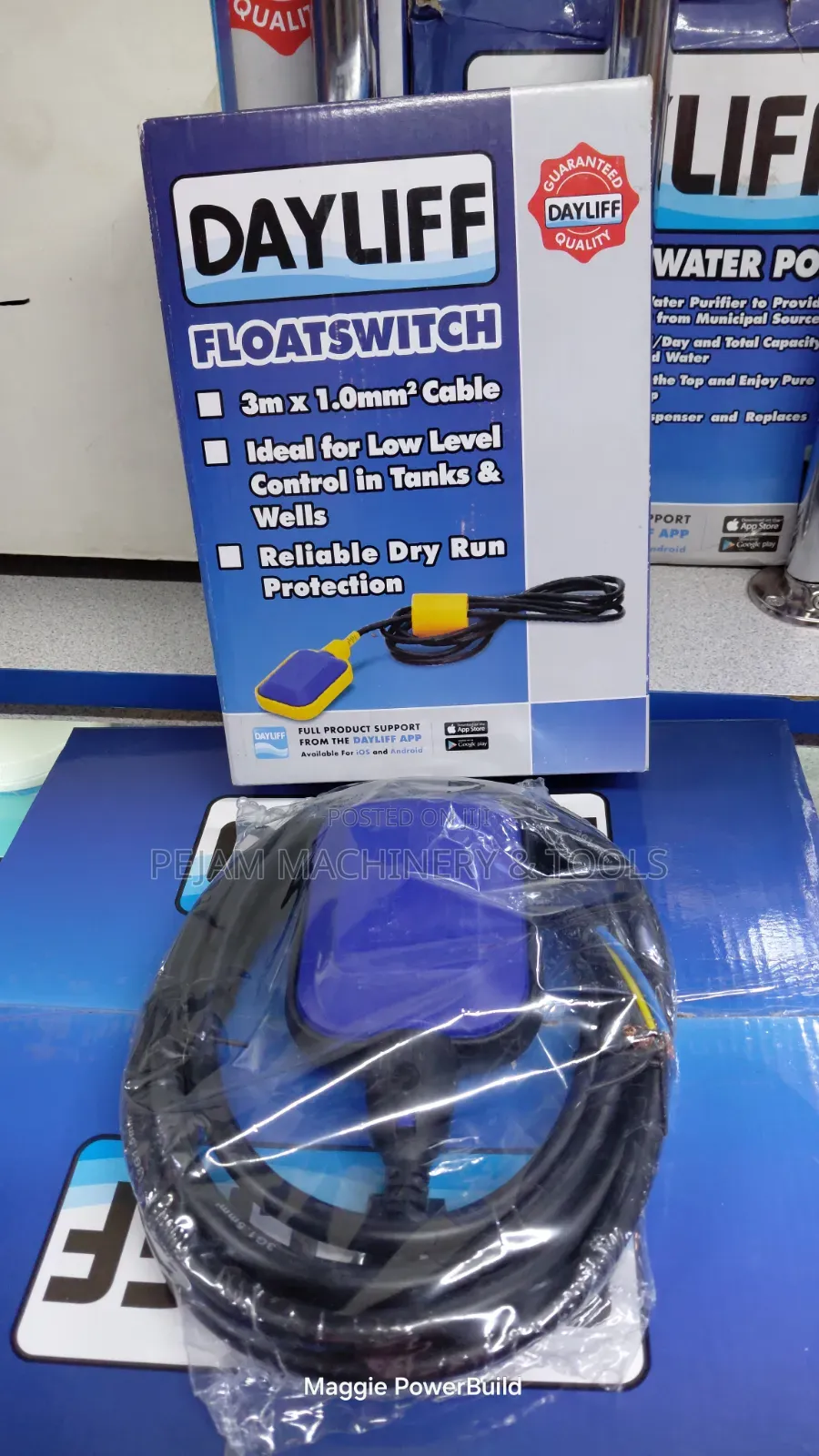 Dayliff Floatswitch With a 3m X 1.0mm2 Cable Is an Automatic Switch