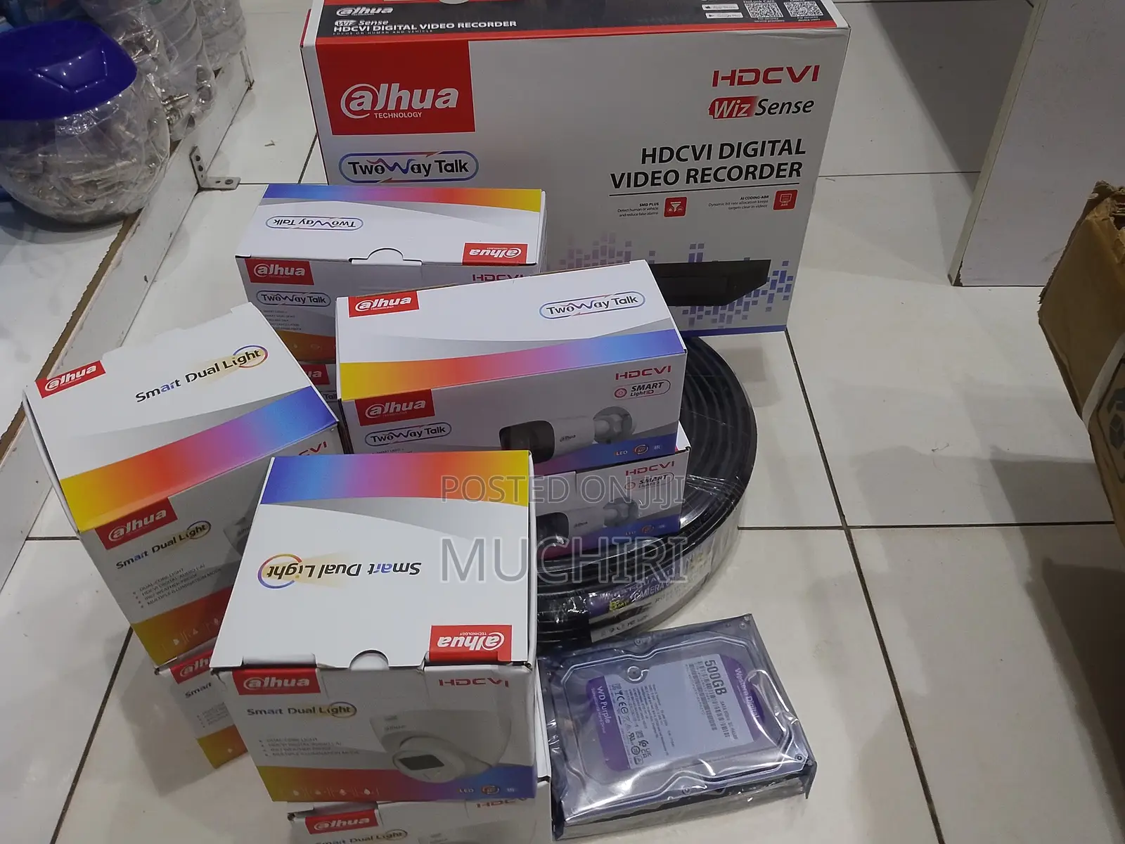 Dahua 8 Channel CCTV Camera Full Package With Full Color