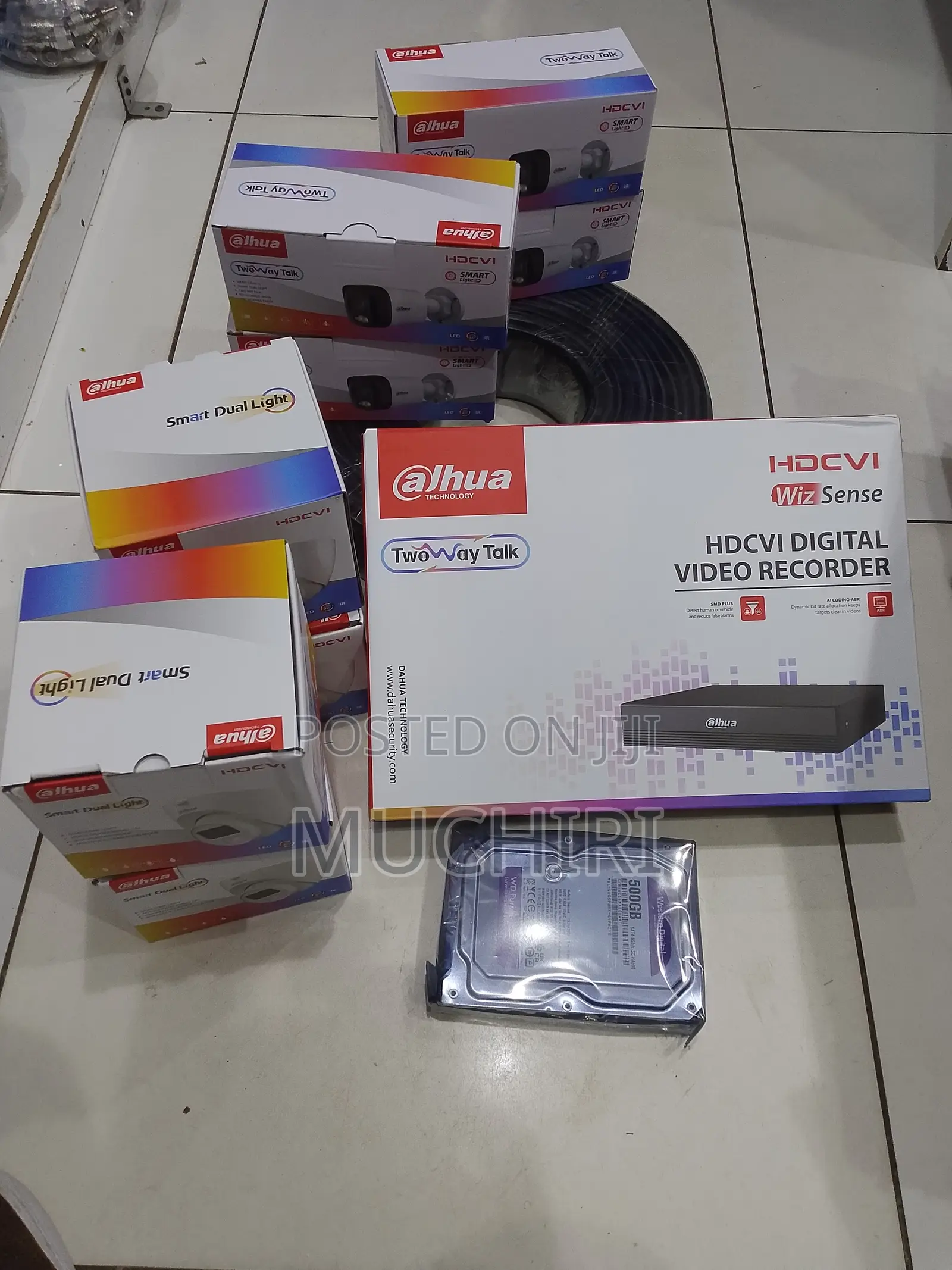 Complete Hd Dahua 8 Colorvu CCTV Cameras Day/Night