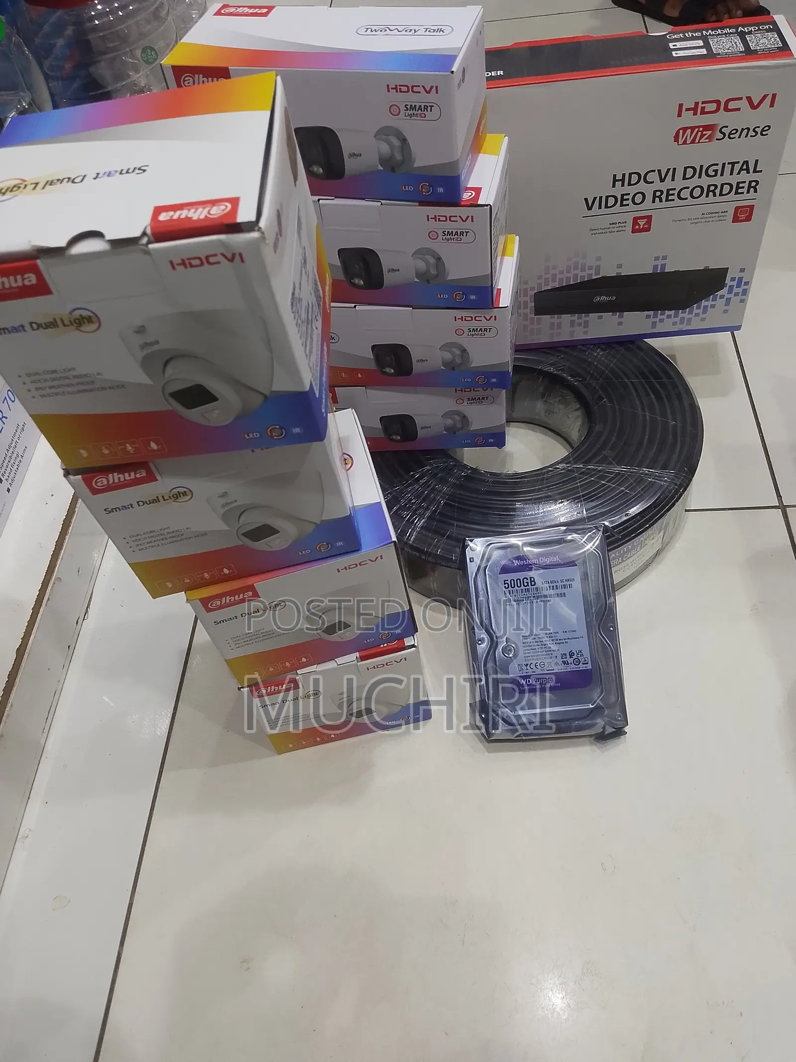 Original Dahua 8ch CCTV Set - 1080p Camera With Night Vision