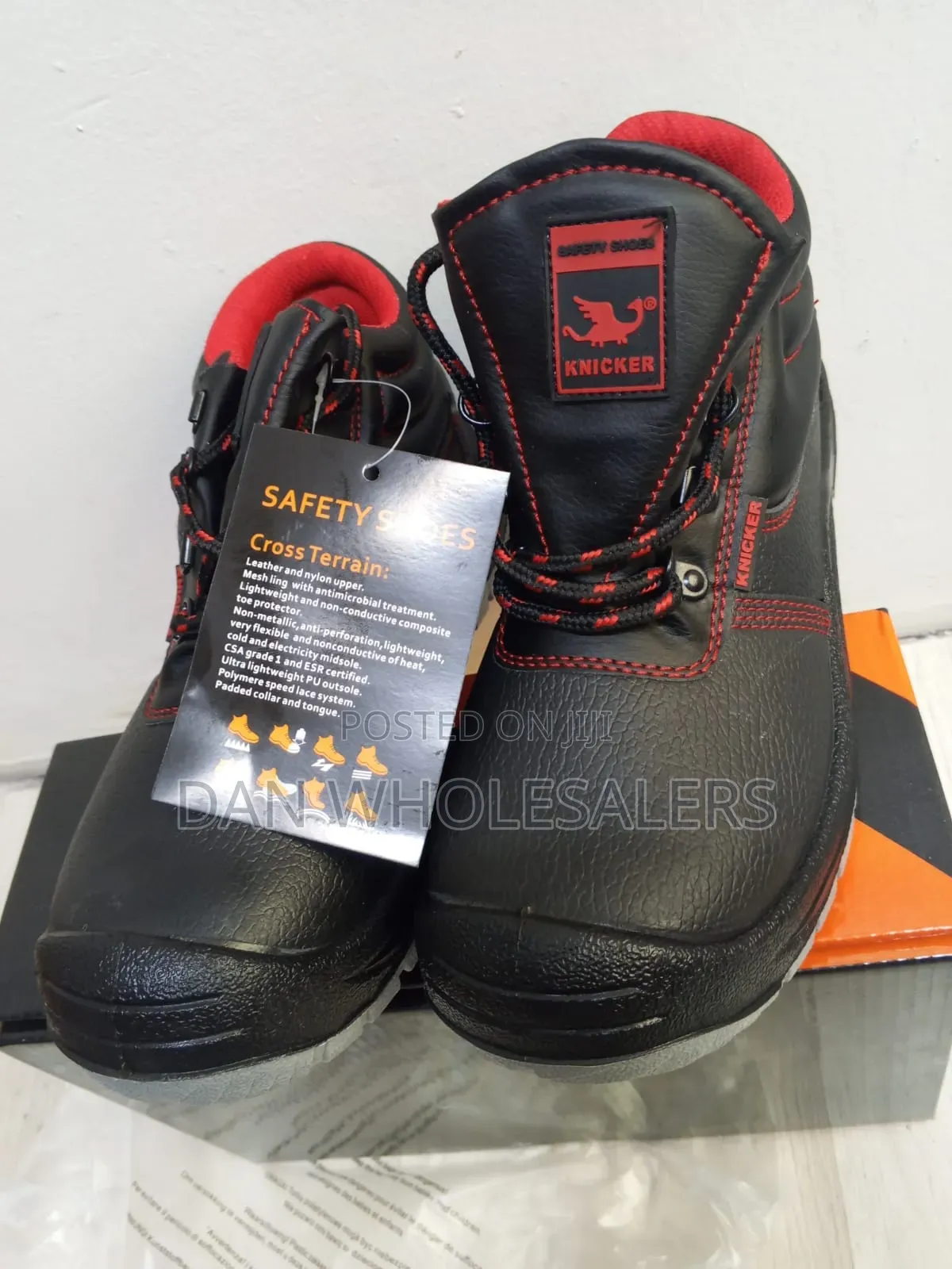 Knicker Safety Boots Breathable Lining Oil Resistant Tough Build