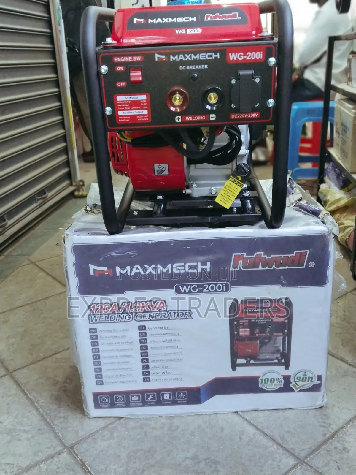  MAXMECH WG-200i Heavy-Duty 2-in-1 Welding Generator 