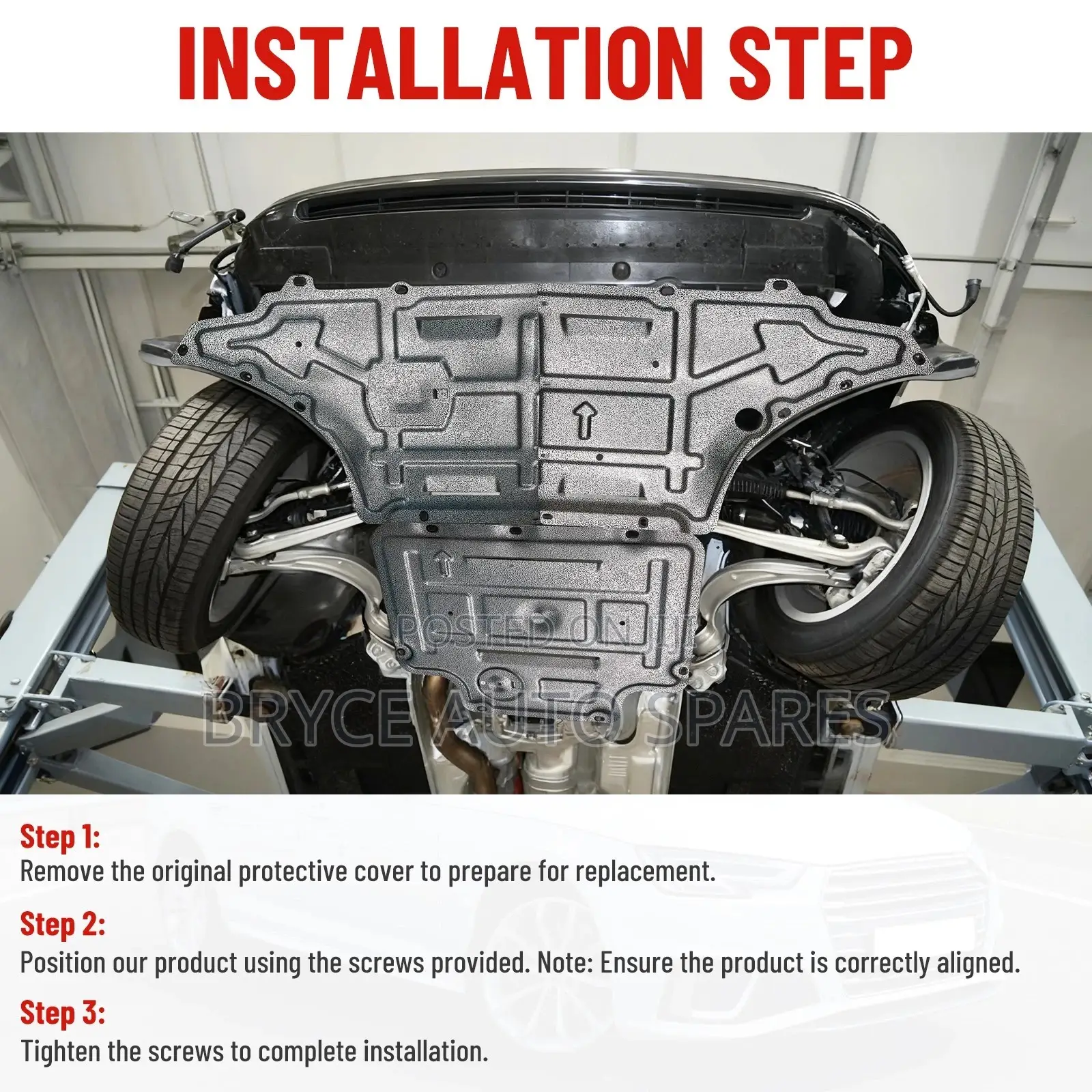 Under Engine Gearbox Cover Undertray Shield for Audi A4 S4 B8