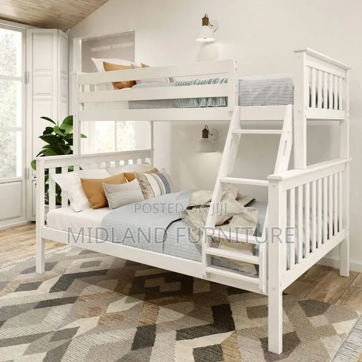 Double Decker Bunk Bed With Ladder Available on Order