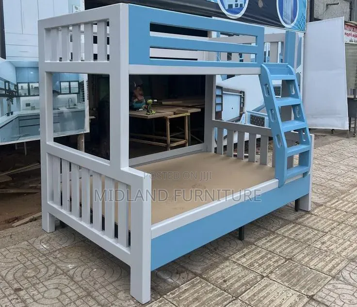 Double Decker Bunk Bed With Ladder Available on Order