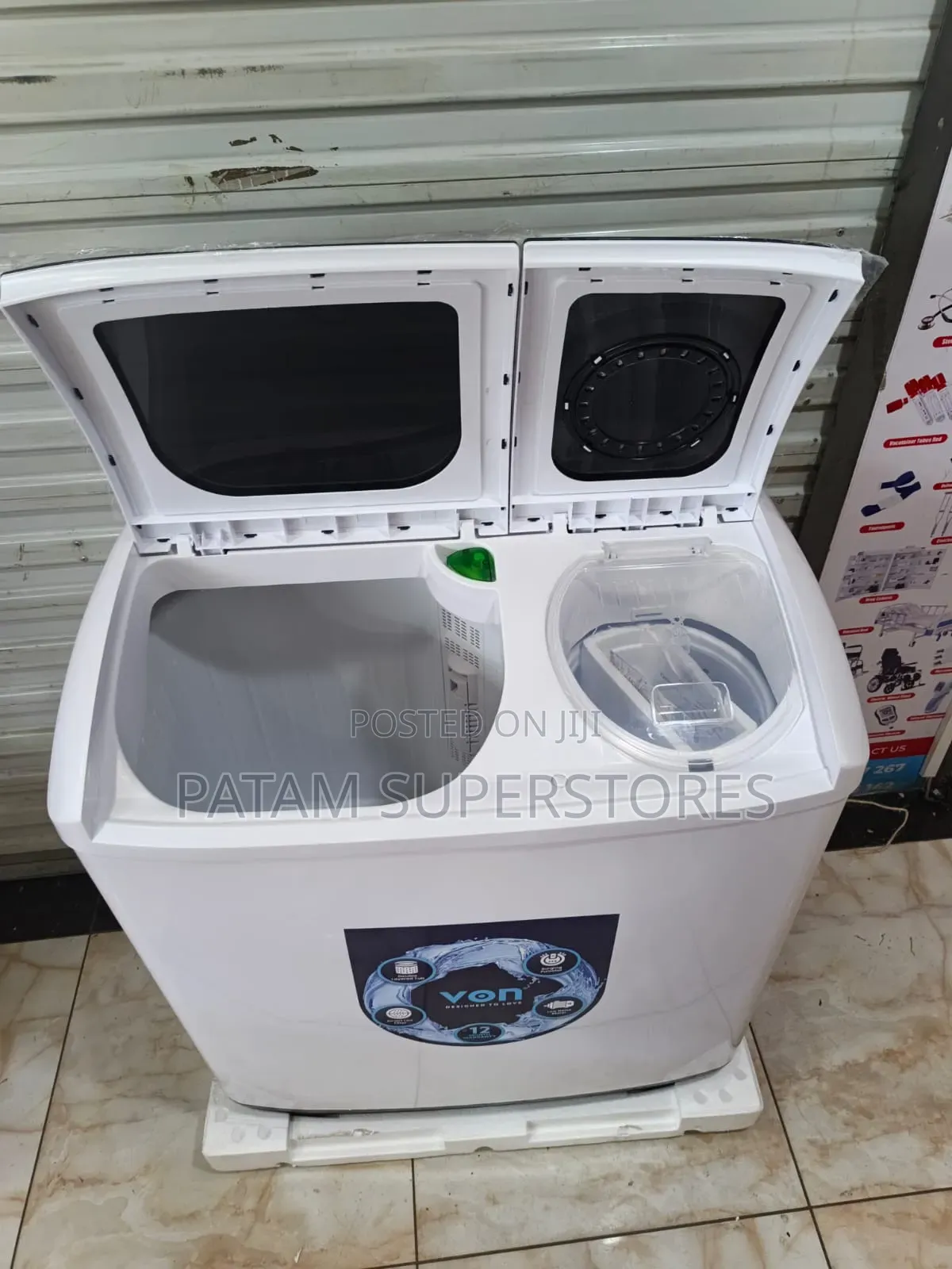 Von Twin Tub Washing Machine 13kg