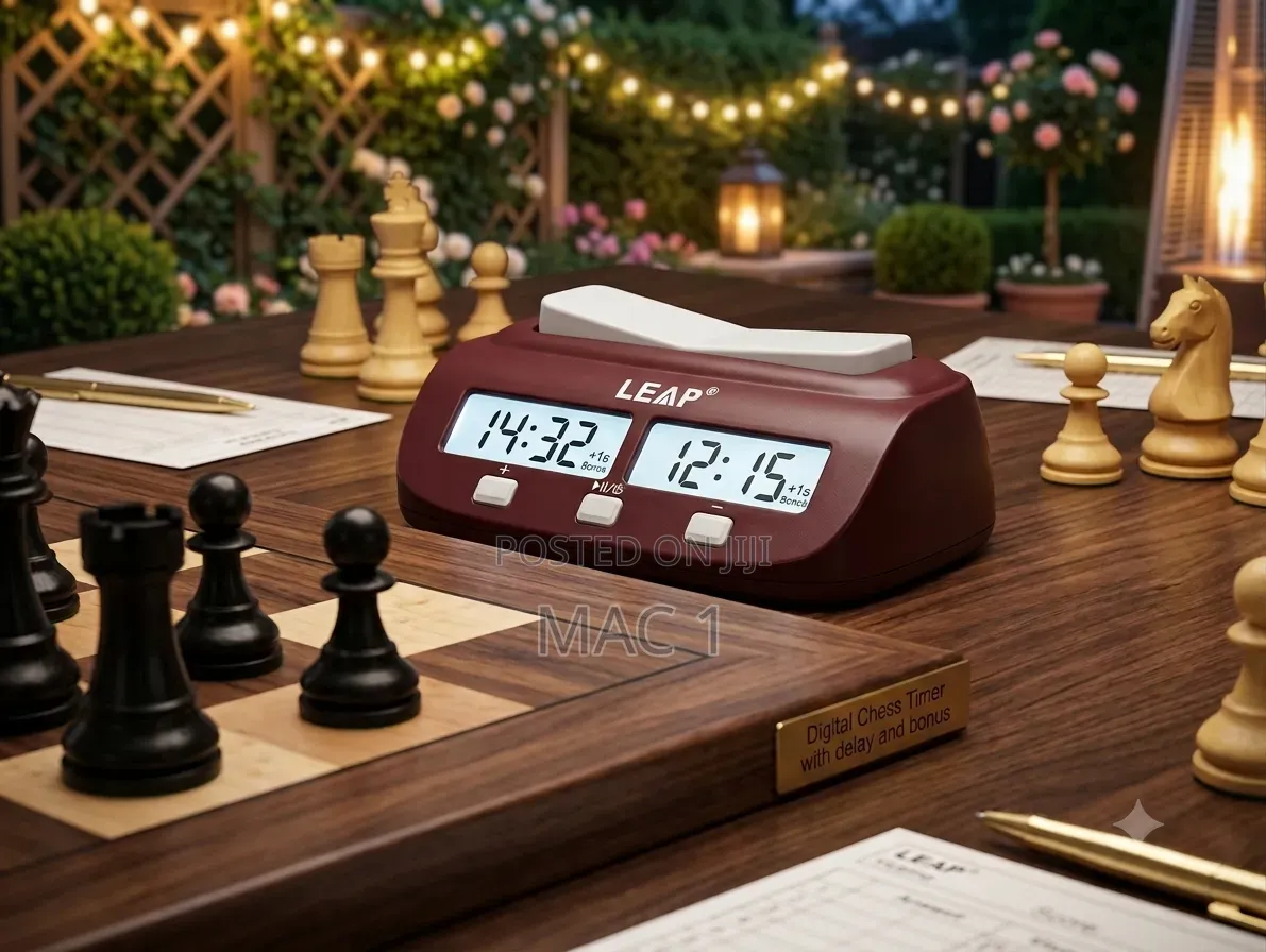 Portable Digital Chess Clock for Board Games (LEAP)