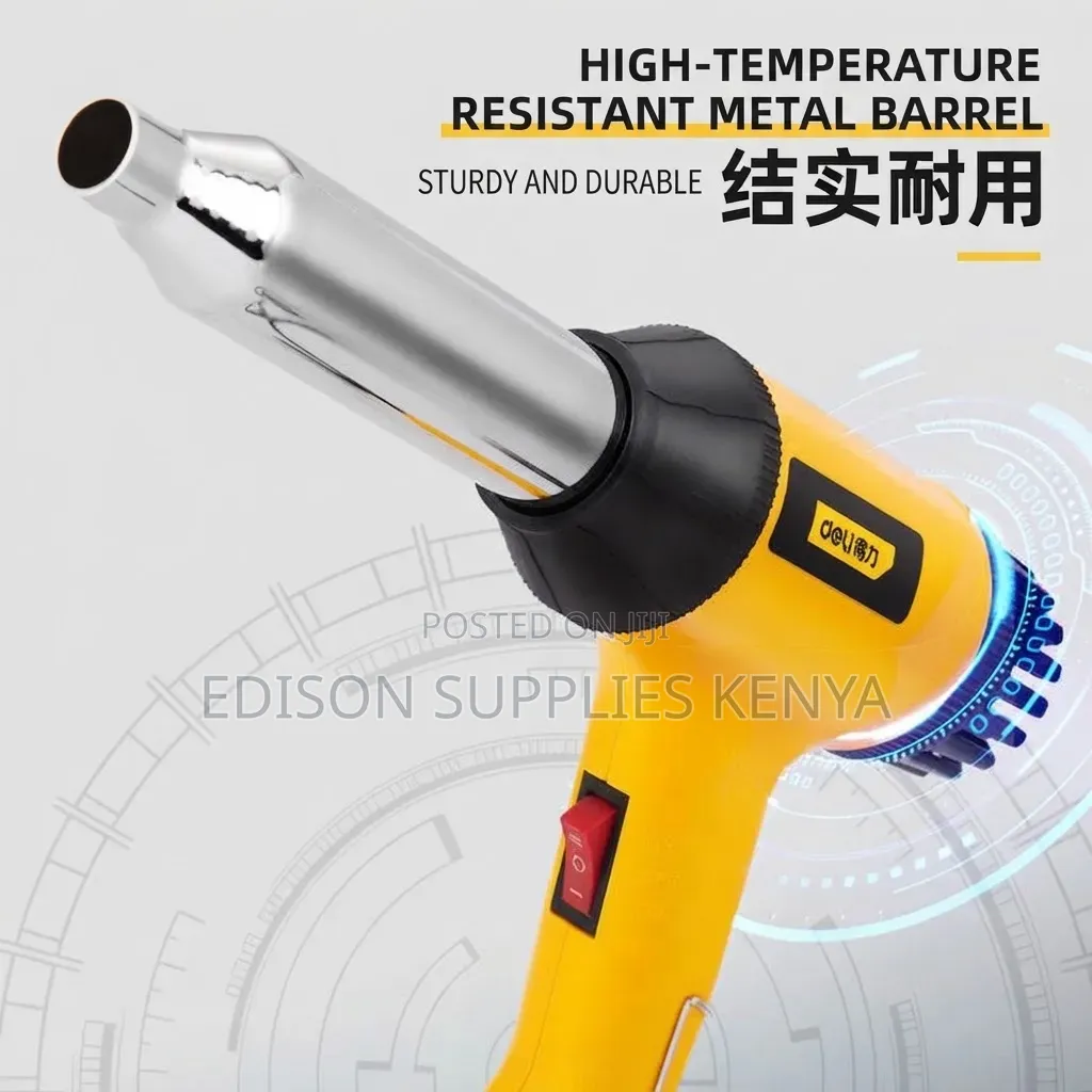 Deli 700W Adjustable Plastic Welding Gun, Heat Gun