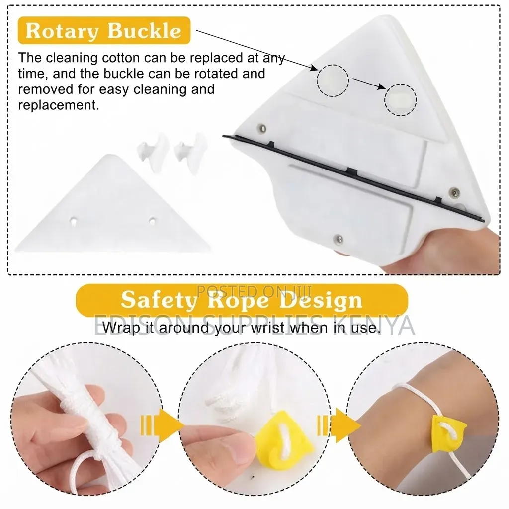Window Cleaner Magnetic Window Double Sided Glass Wiper