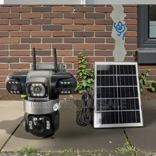 Full Color Night Vision Tracking 20MP 4G PTZ Triple Lens Solar Cameras