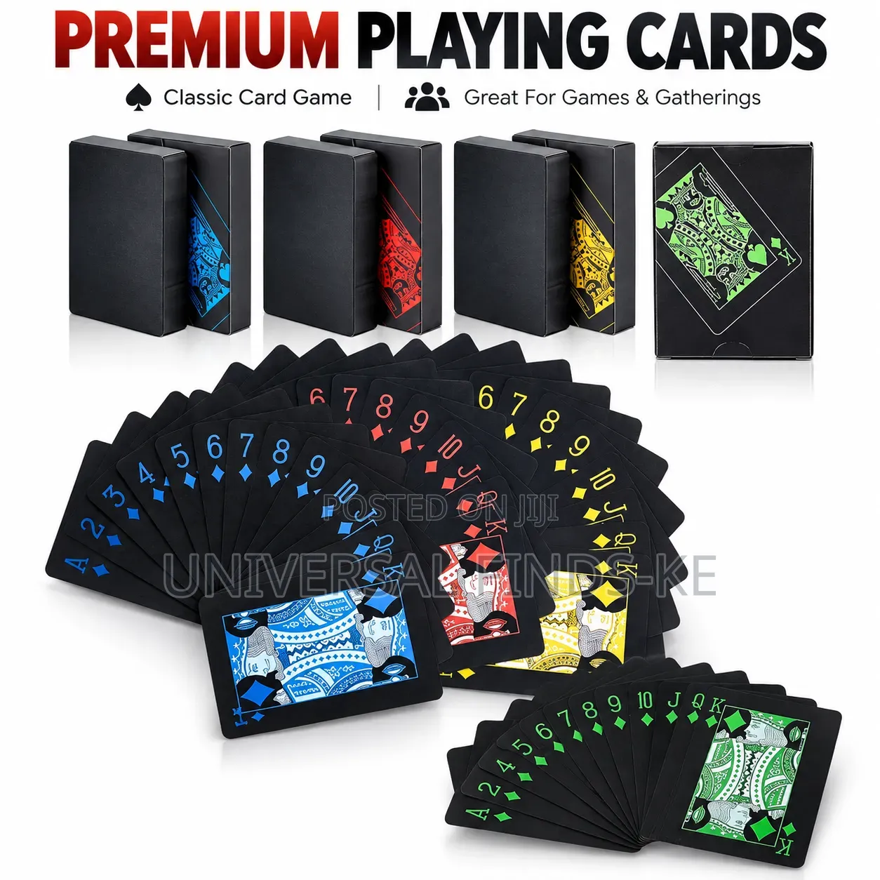 Poker Playing Cards Set – Premium Waterproof Plastic Card Deck