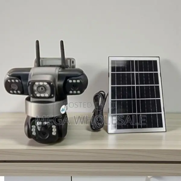 Weatherproof Housing 360-Degree 20MP 4G PTZ Triple Lens Solar Cameras