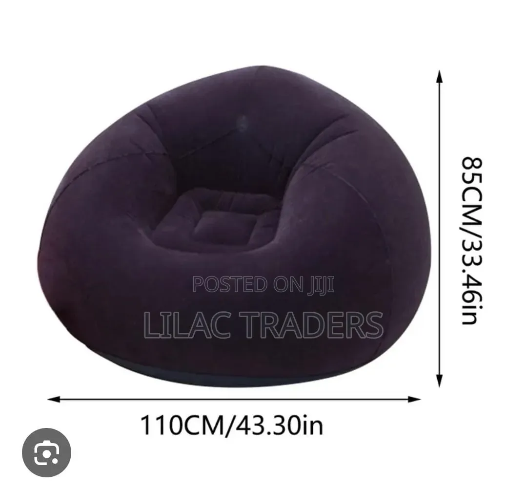 110×85cm Inflatable Lazy Sofa | Comes With Manual Pump Pa