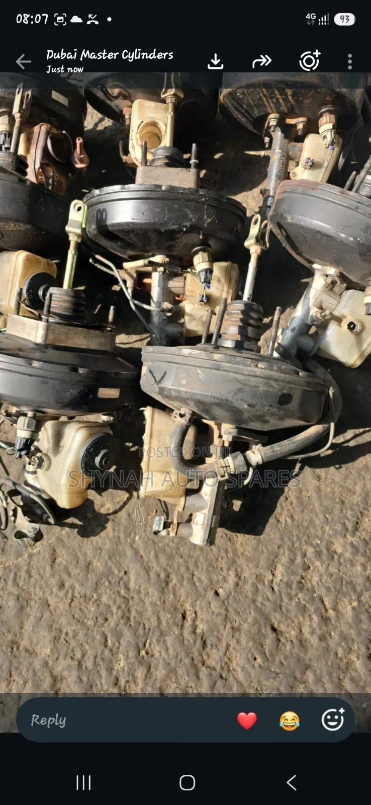 Brake Booster and Brake Master Cylinder Fielder Old Shape