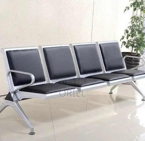 4-Seater Office Waiting Bench : Reception Waiting Seat 4-Seater