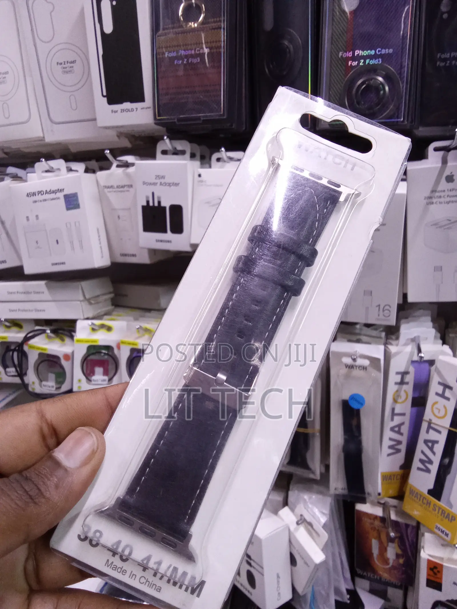 Apple Watch Leather Strap - Black - 38/40/41mm