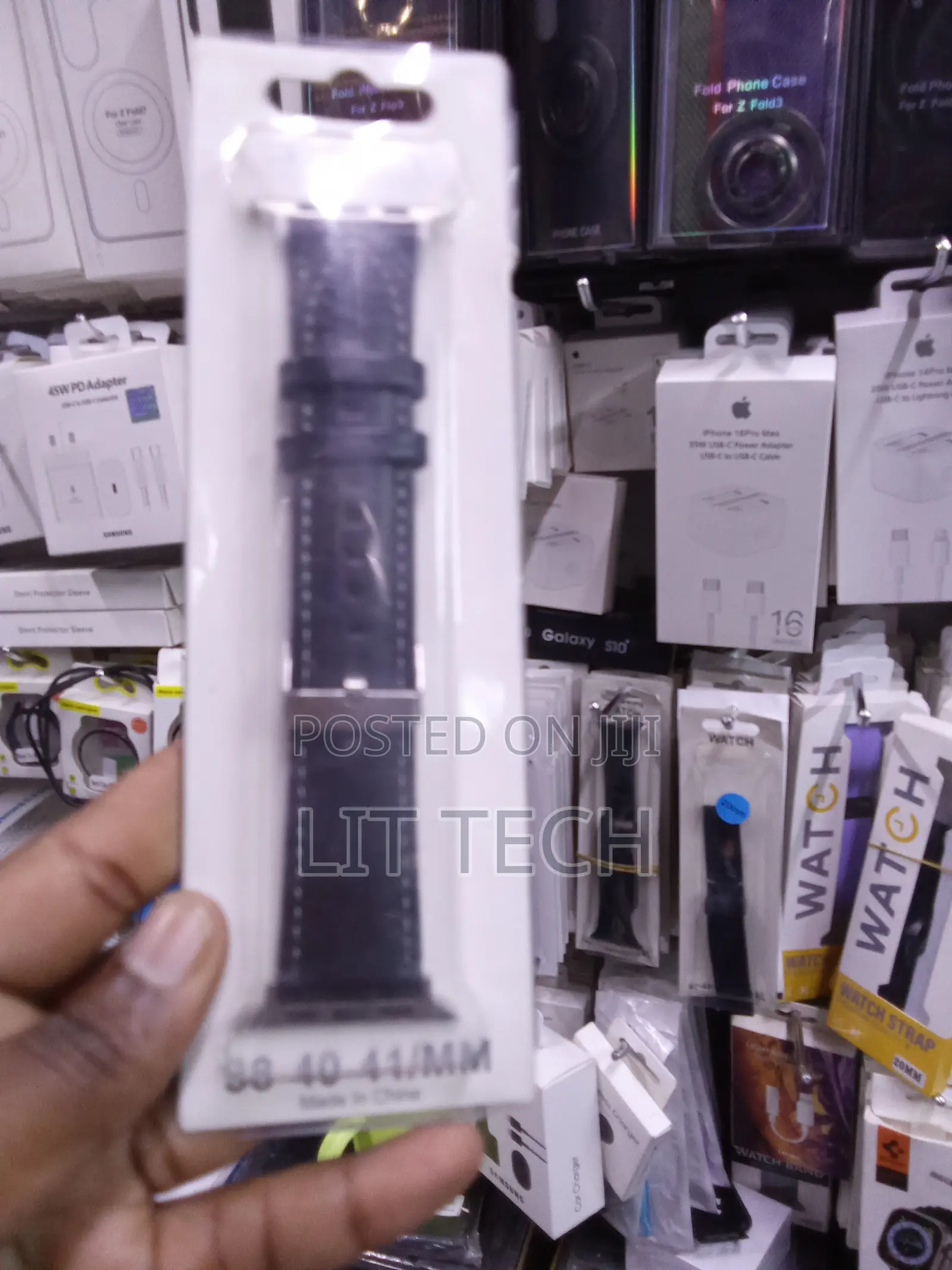 Apple Watch Leather Strap - Black - 38/40/41mm