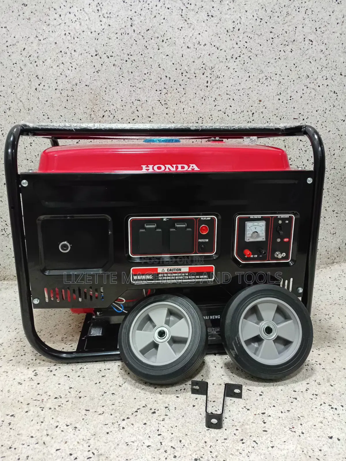 Honda 10kva Petrol Powered Keystart Generator With Wheels and Handles.
