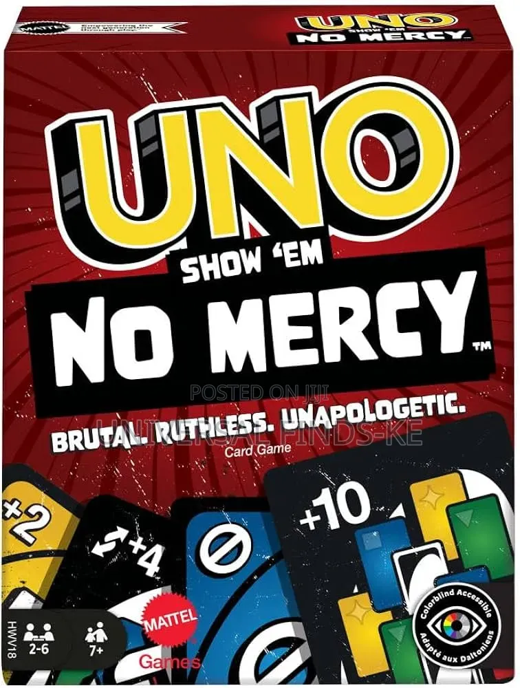 UNO Show ’Em No Mercy Card Game – Action Packed Family Party Card Game