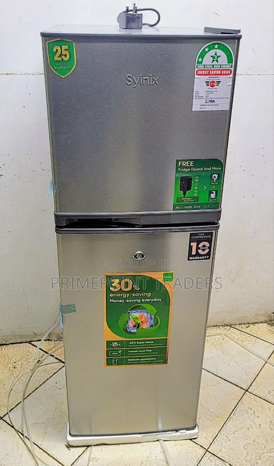Syinix 138L Double Door Refrigerator – Smart Cooling, Lower Energy