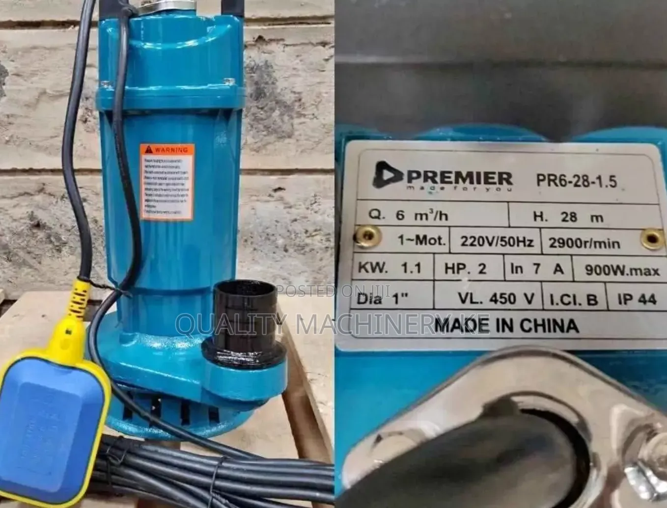 Easy to Install 0.5hp Premier Shallow Well Electric Submersible Pump
