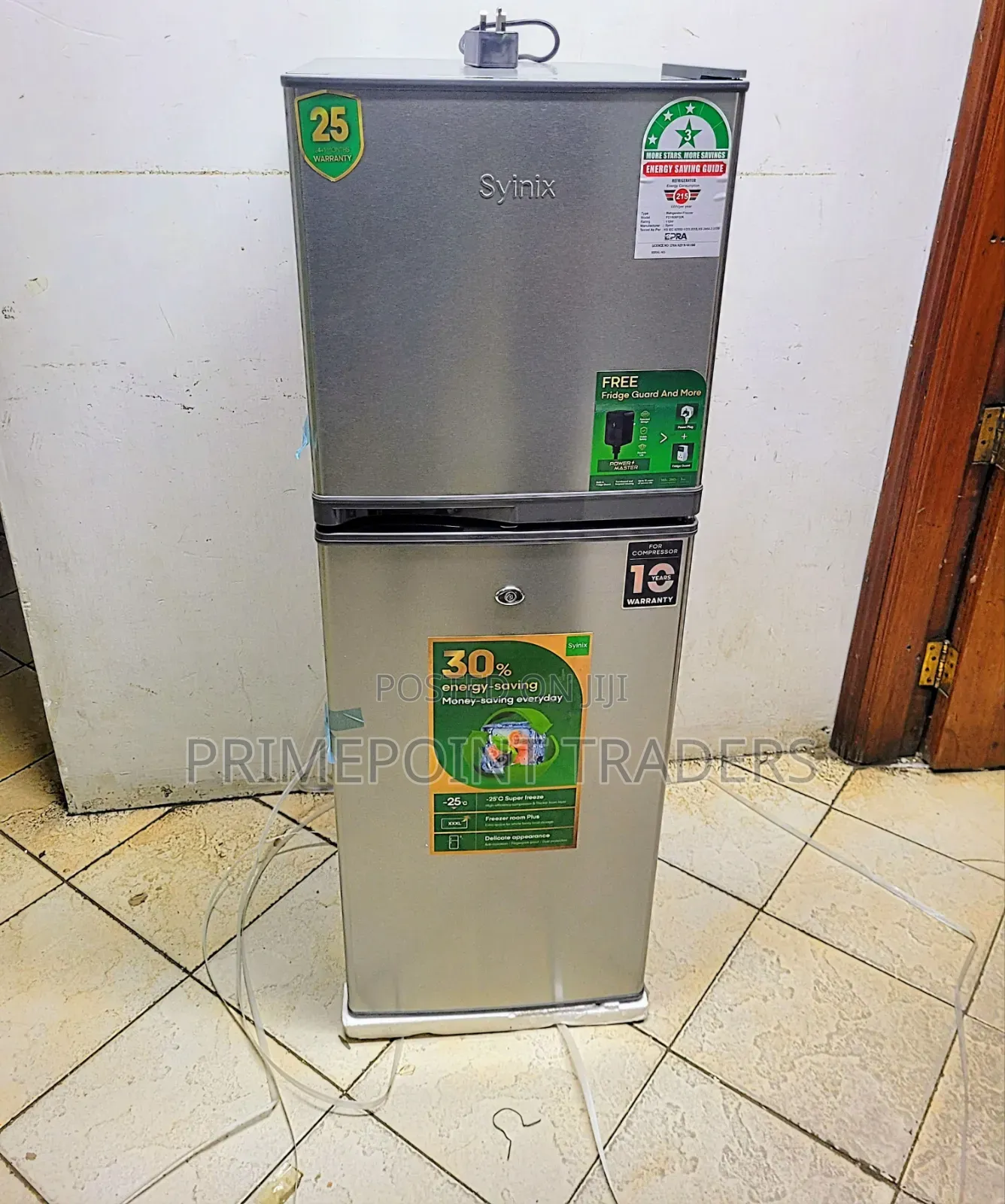 Syinix 138L Double Door Fridge – Reliable Cooling for Your Home