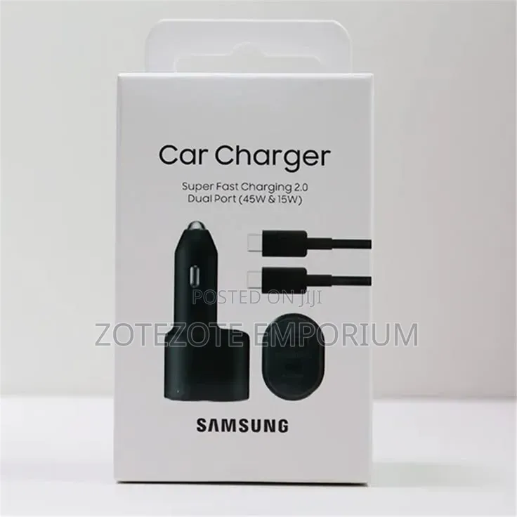 Original Samsung Fast Charging Dual Port USB Car Adapter Charger