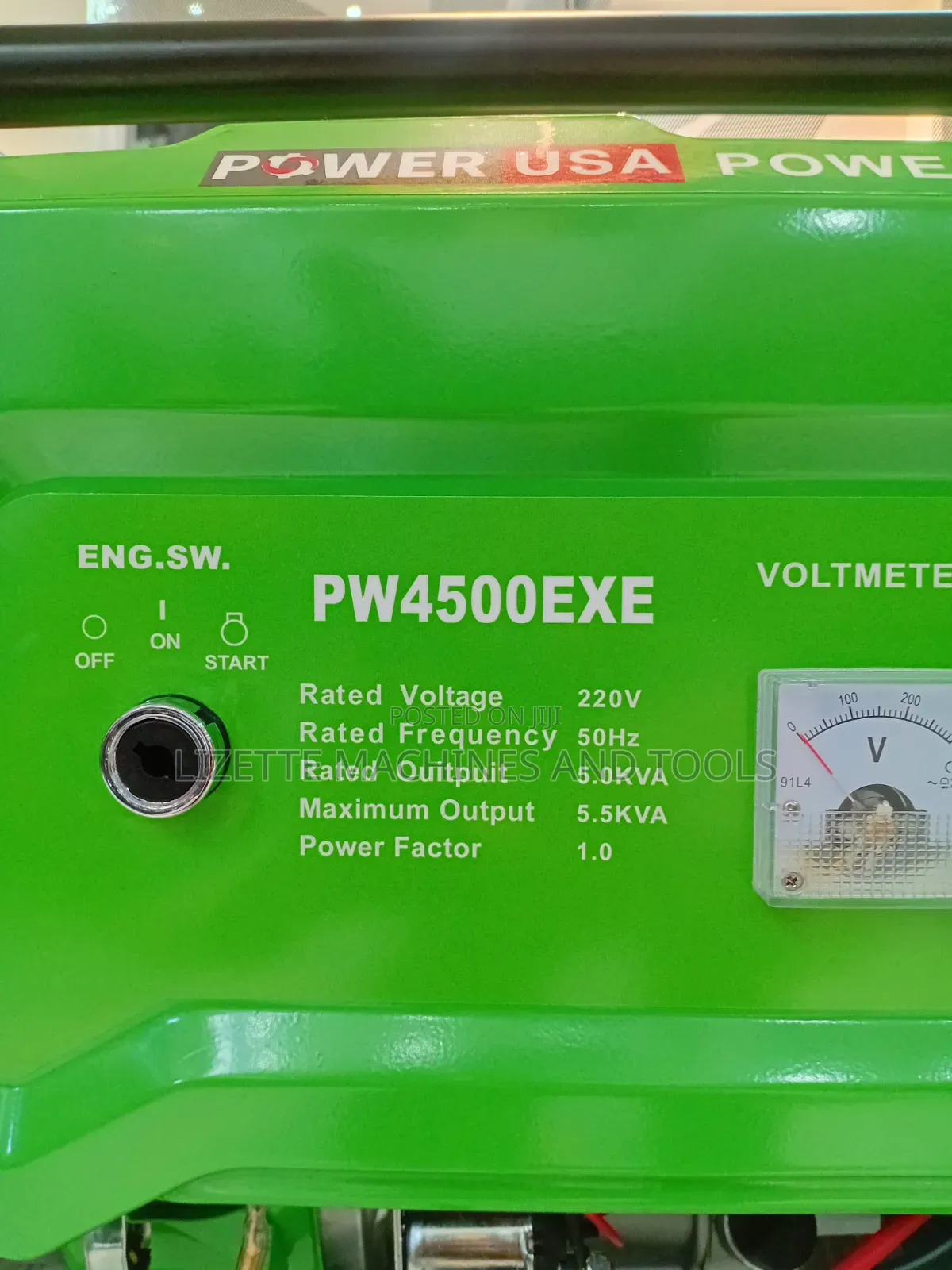 Power Usa 5.5kva Petrol Keystart Generator