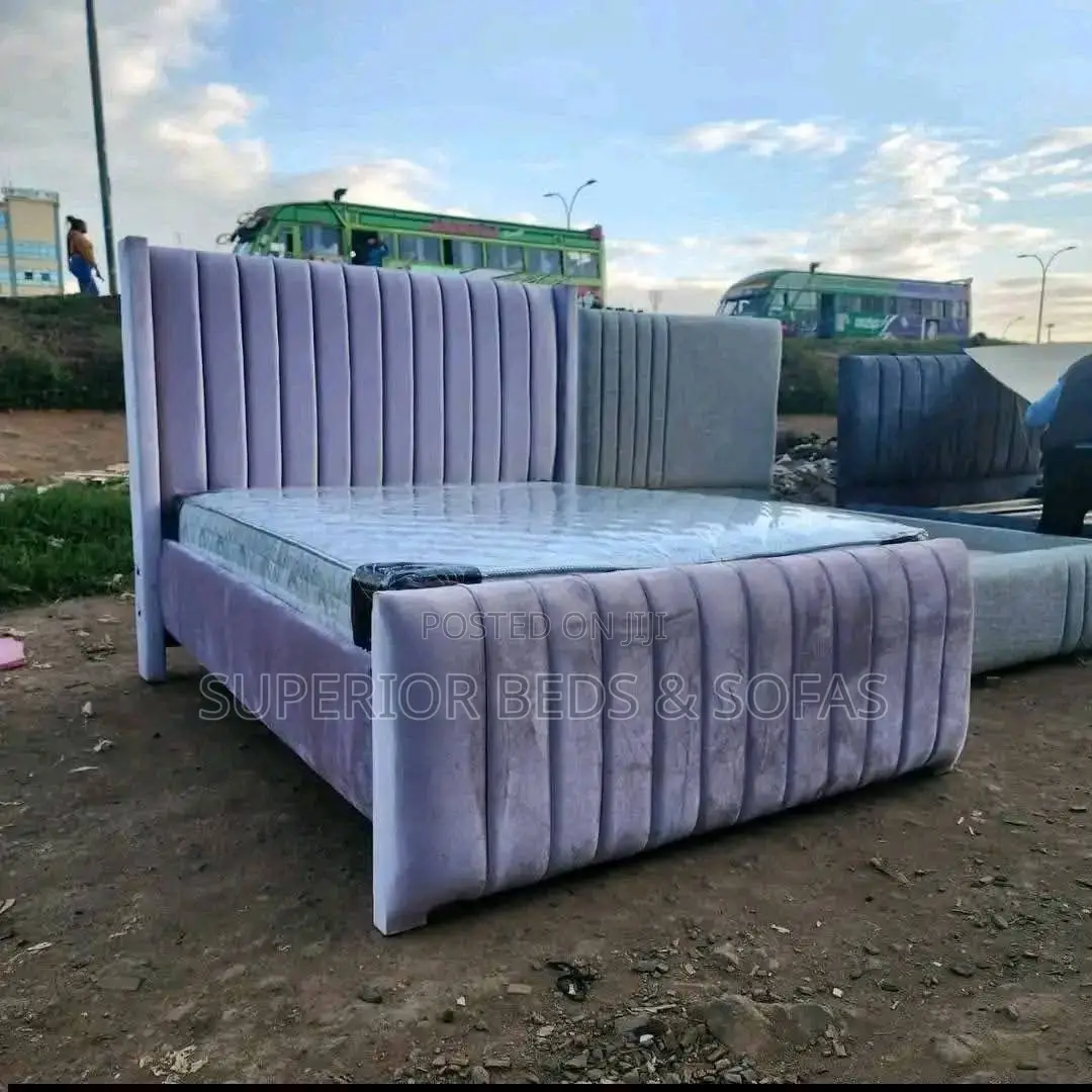 5x6 Executive Lilac Channel Chester Bed