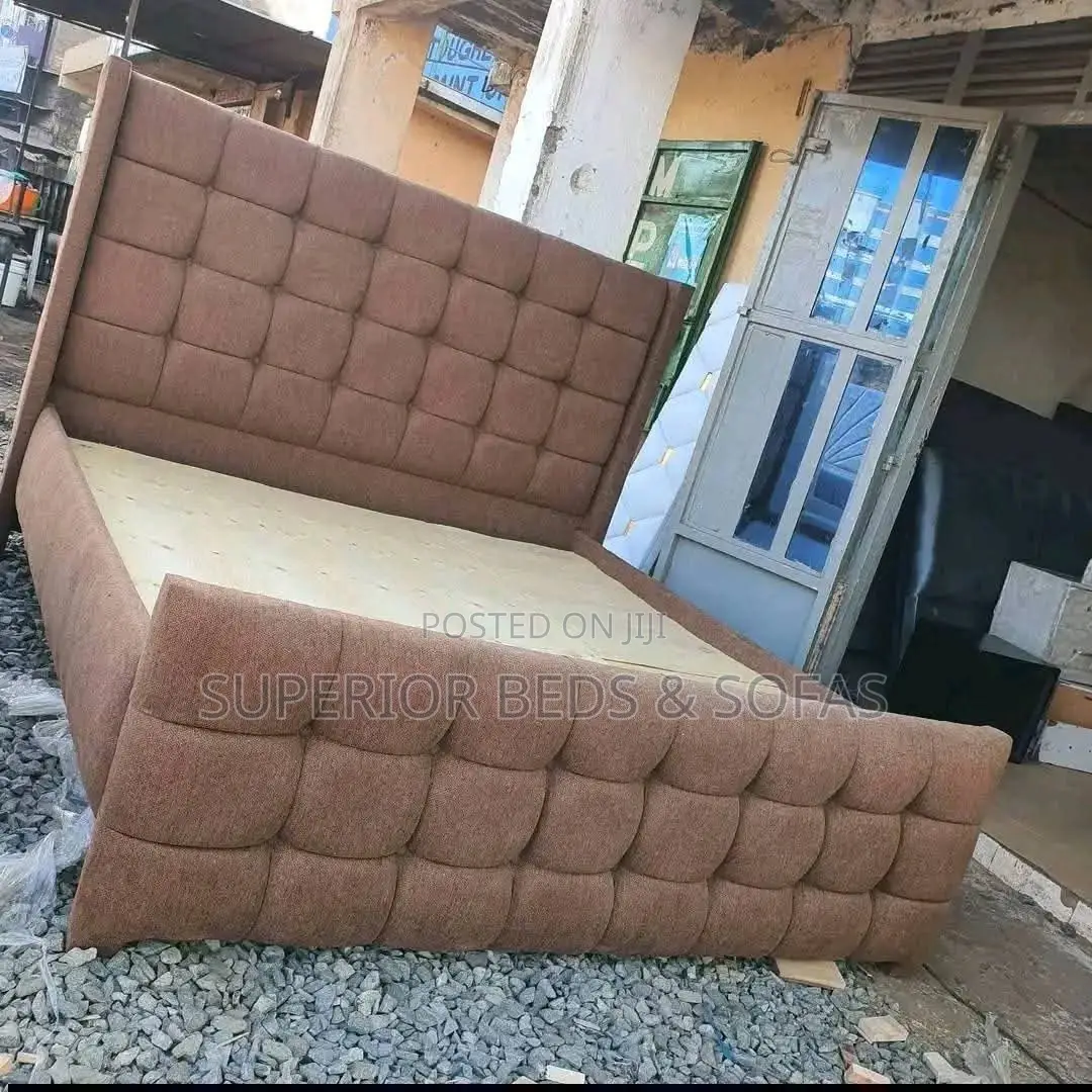 5x6 Lux Rust Grid Chester Bed + Pay on Delivery