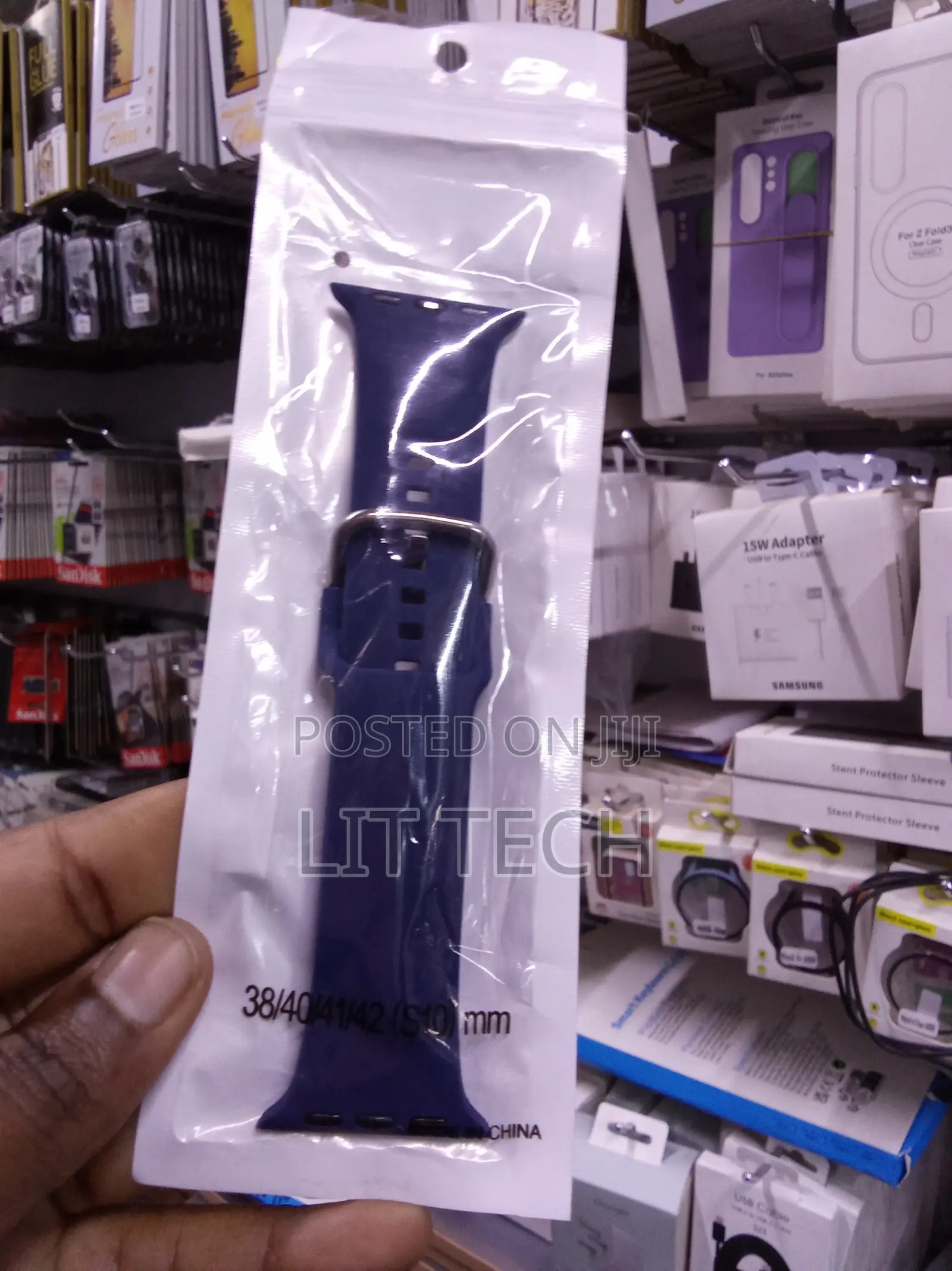 Apple Watch Silicone Sport Strap - Navy Blue - 38/40/41/42mm (S10)