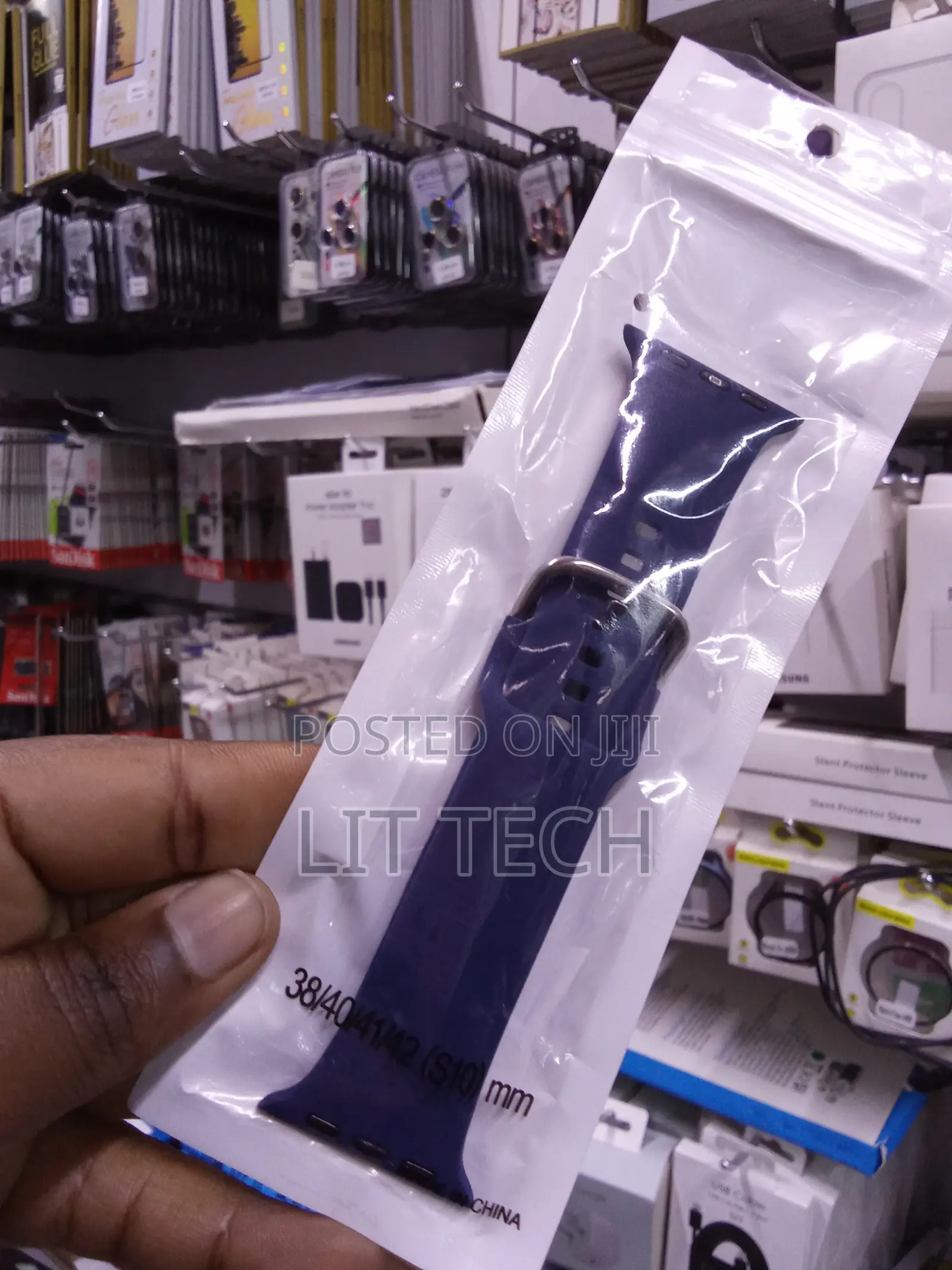 Apple Watch Silicone Sport Strap - Navy Blue - 38/40/41/42mm (S10)