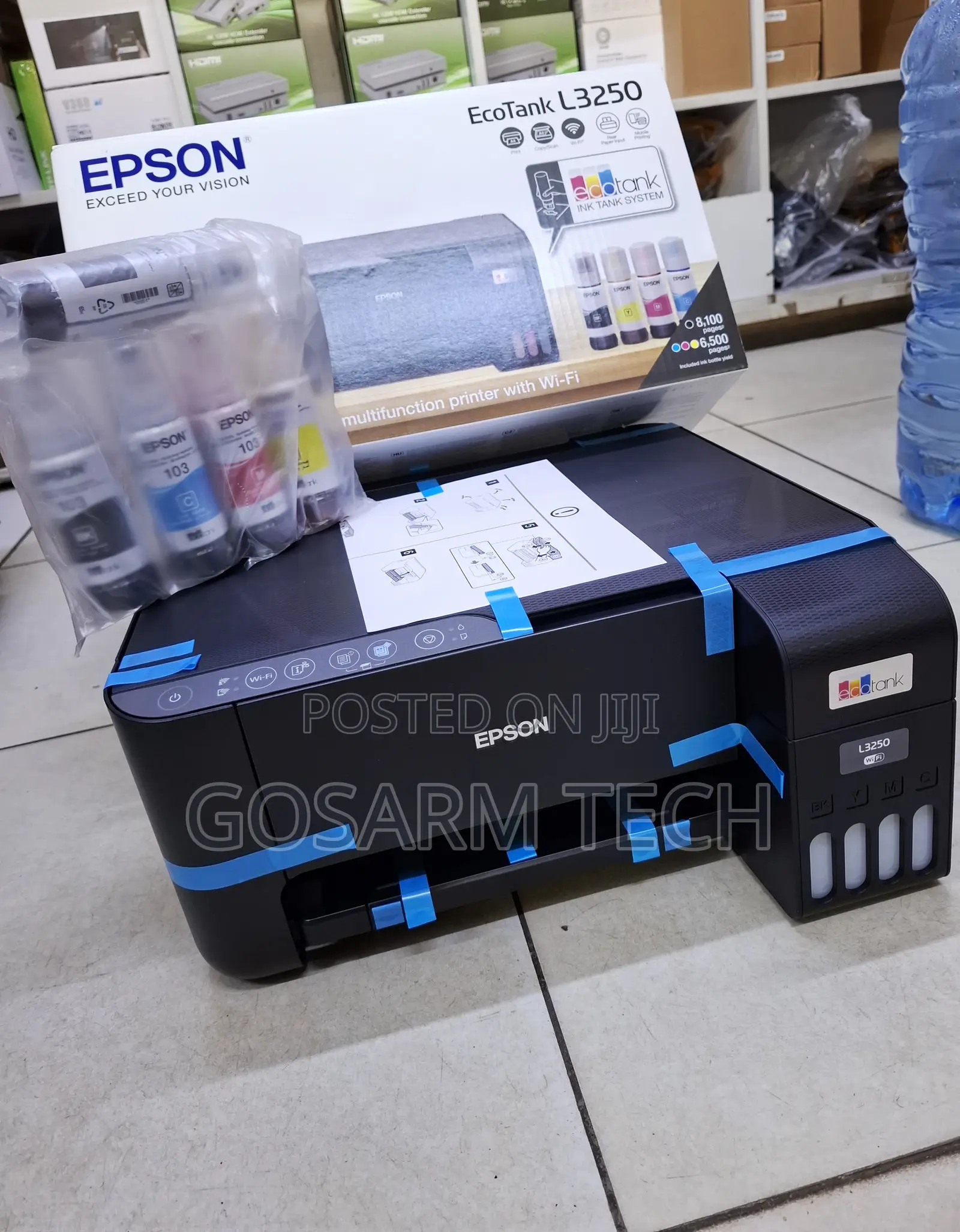 Colored Epson L3250 All-in-One Ecotank Printer (Print, Scan, Copy)