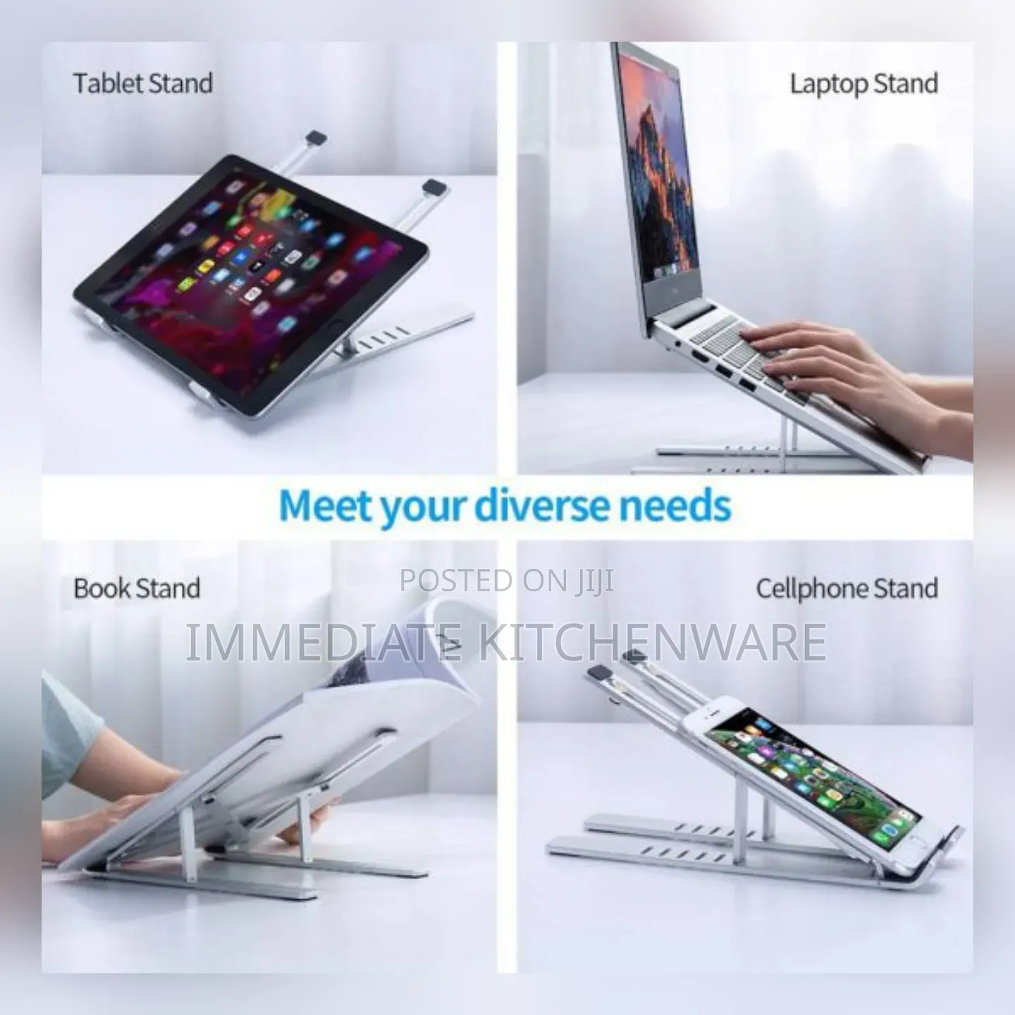 Creative Foldable Plastic Adjustable Laptop Stand Bracket