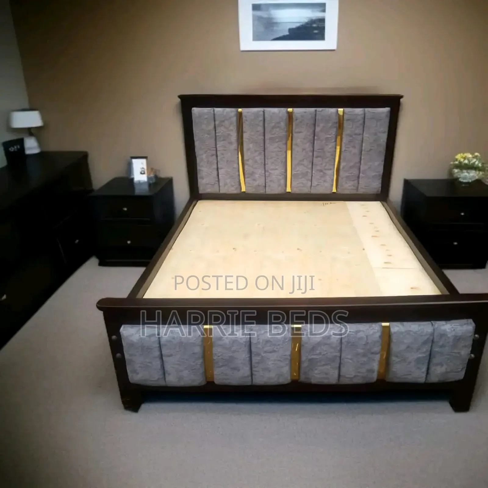 Classic Mocket Bed 5 By6 With Gold Details