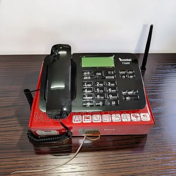 Tabletop Calling Dual SIM Bontel GSM Wireless Landline Desk Phone