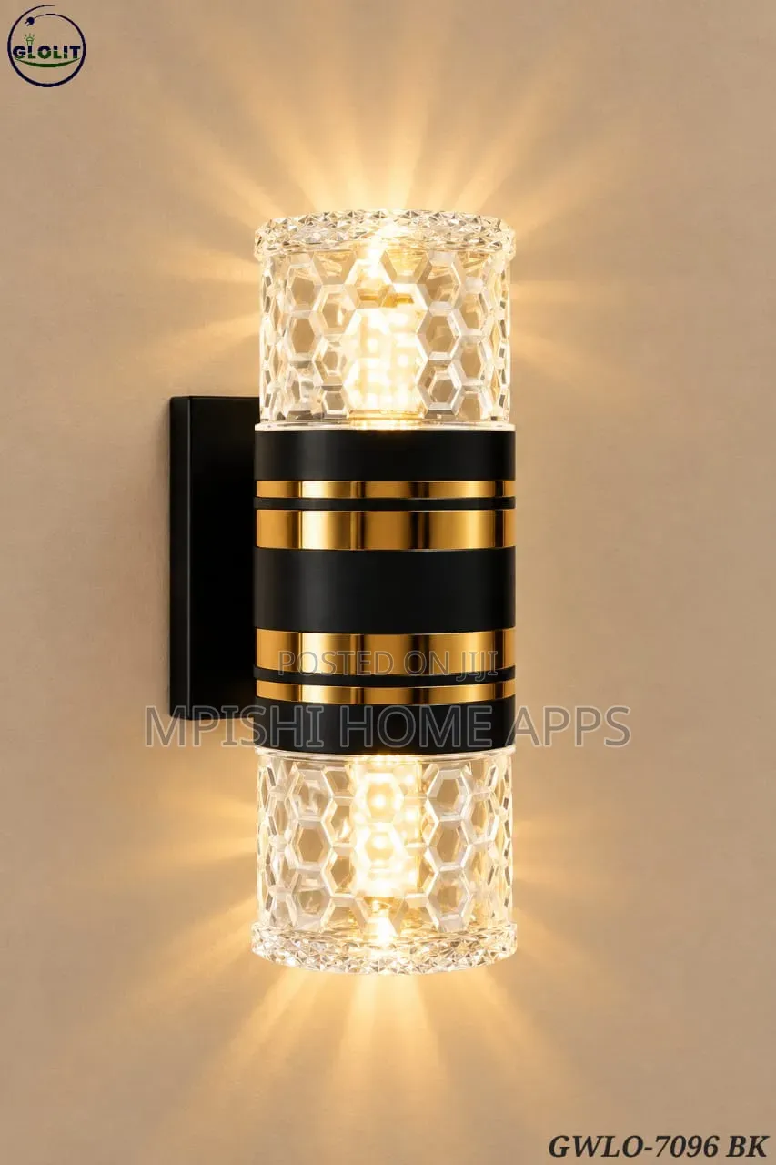 Cylindrical Crystal LED Wall Light