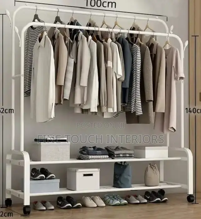Space-Saving Clothes Rack