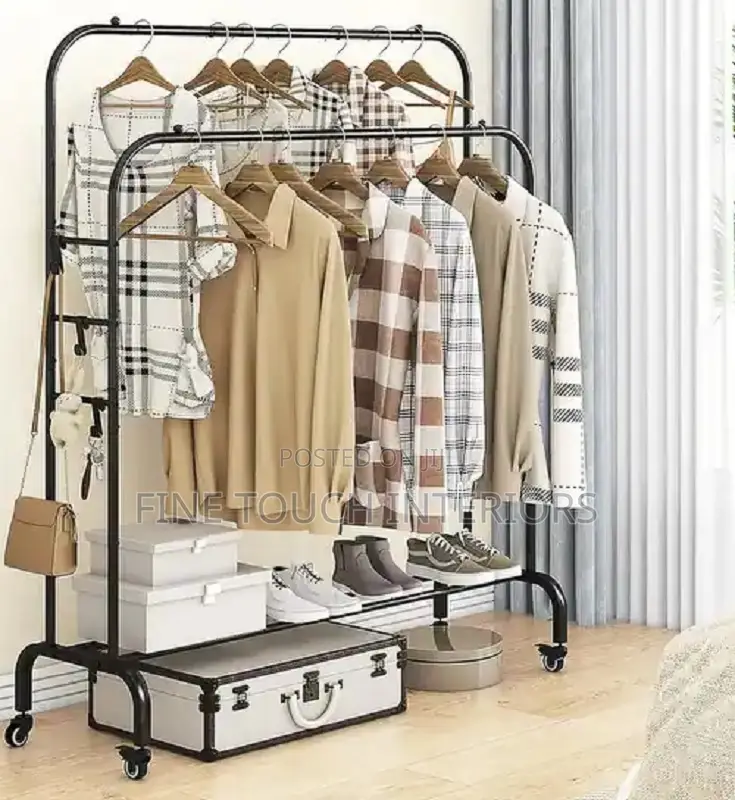 Space-Saving Clothes Rack