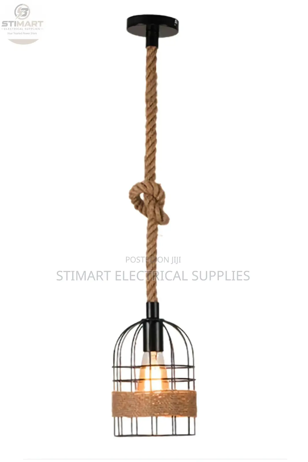 Rope Cage Pendant Light