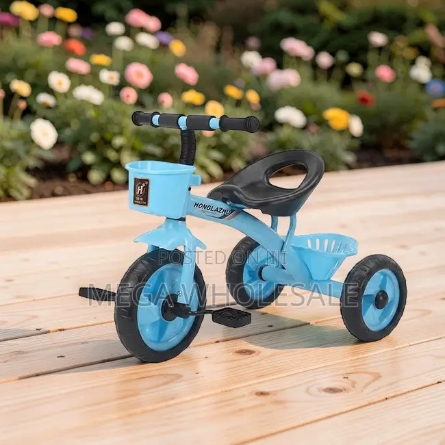 Smooth-Riding Easy-Steer Ride Toddlers Kids Bike Bicycle Tricycle.