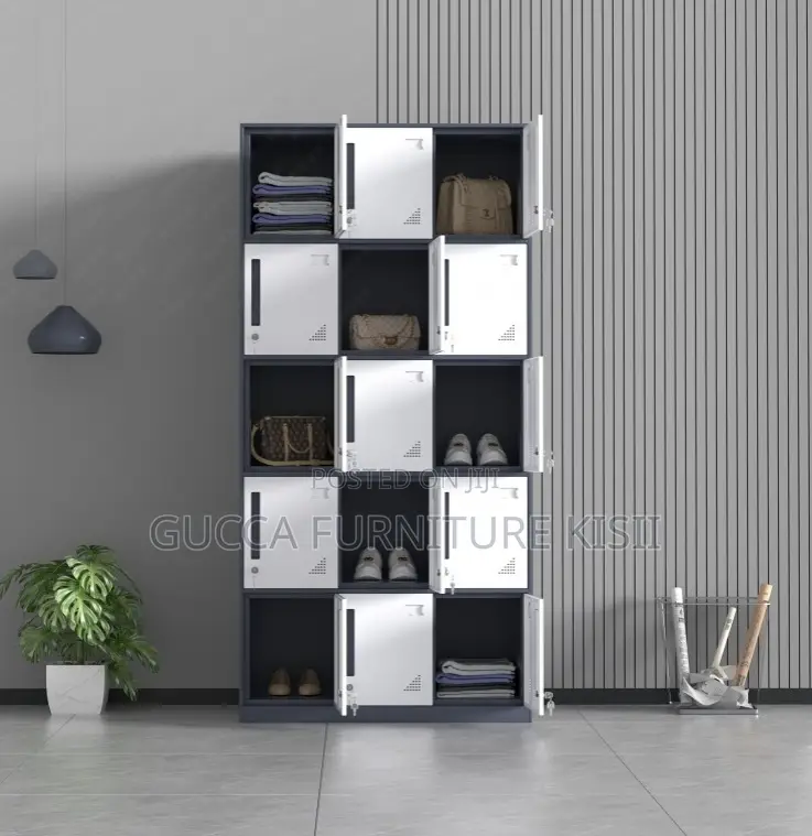 15 Door Standard Gauge Metallic Locker